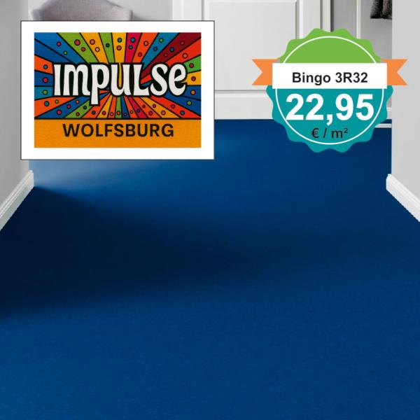 Vorwerk Bingo Teppichboden 3R32 im Wohnraum – Raumbild mit Möbeln und Dekoration